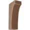 Ekena Millwork 3 1/2"W x 6"D x 12"H Clarksville Wood Vintage Decor Bracket, Weathered Brown BKTWD04X06X12CVBR - alternate 1